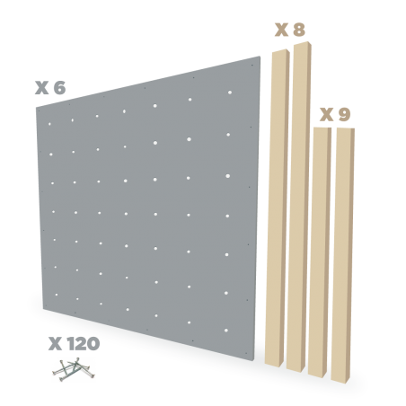 Kit Mur Escalade Extérieur 2,40 x 3,60m